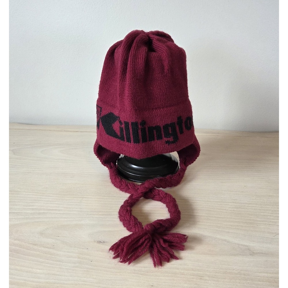 Unworn Deadstock Vtg 70s Moriarty Ski Hat Killington VT 100% Wool Earflap Beanie
